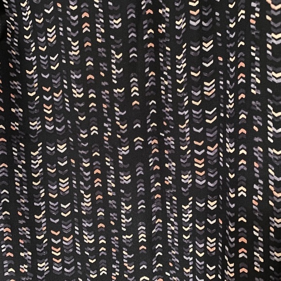 Club Monaco Junelle Silk Micro Chevron Print 3/4 Sleeve Short Dress - Picture 6 of 8